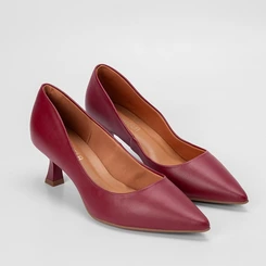 Scarpin Gabriela Salto Taça Baixo Vinho
