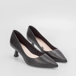 Scarpin Feminino Gabriela Salto Flare Preto