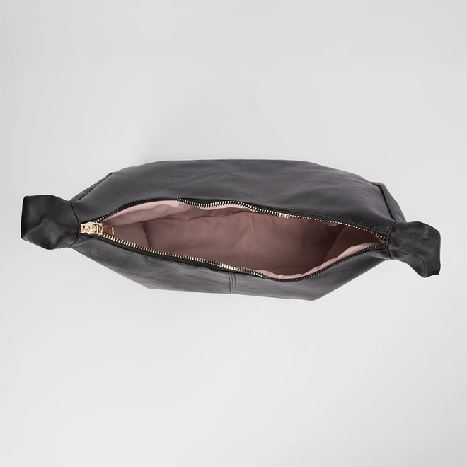 Bolsa Hobo Penélope Média Transversal Preto
