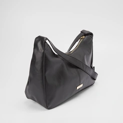 Bolsa Hobo Penélope Média Transversal Preto
