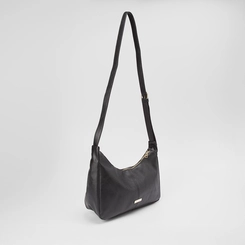 Bolsa Hobo Penélope Média Transversal Preto