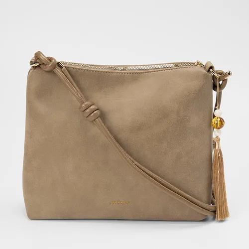 Bolsa Penélope Alça Amarração & Tressê Estonado Bege