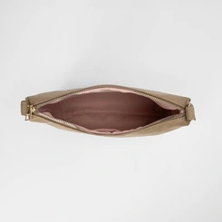 Bolsa Penélope Alça Amarração & Tressê Estonado Bege
