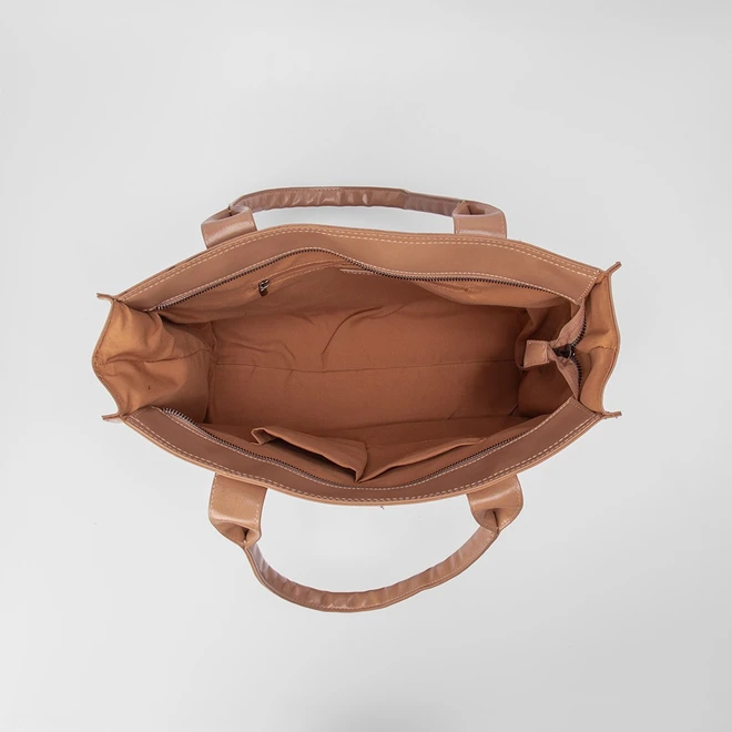 Bolsa Shopping Bag Gabriela Tachas Bege