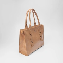 Bolsa Shopping Bag Gabriela Tachas Bege
