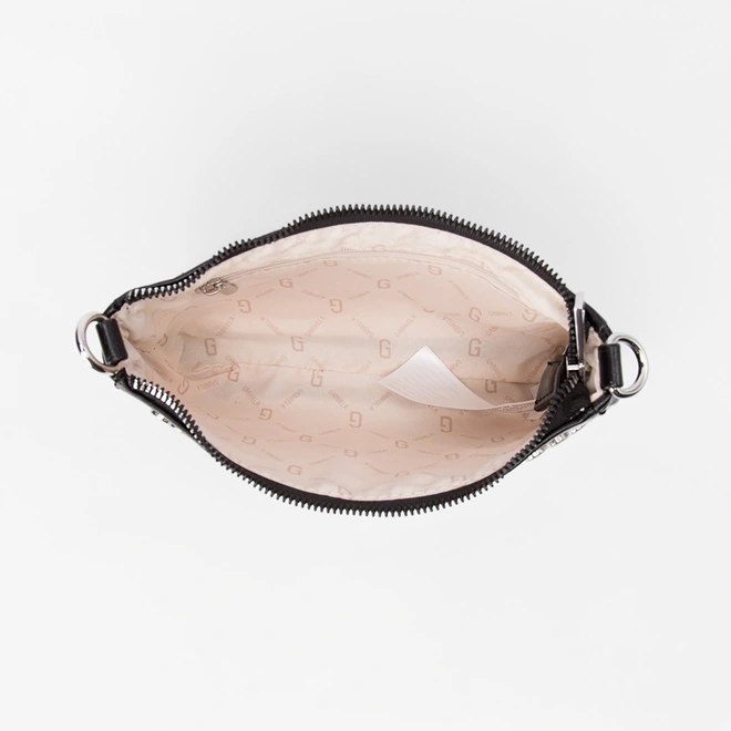 Bolsa Baguete Gabriela Pequena Tachas Preto