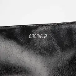 Bolsa Baguete Gabriela Pequena Tachas Preto