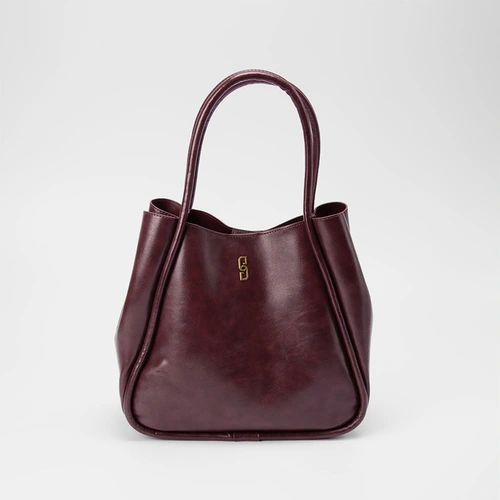 Bolsa Shopping Bag Gabriela Com Necessaire Vinho