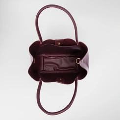 Bolsa Shopping Bag Gabriela Com Necessaire Vinho