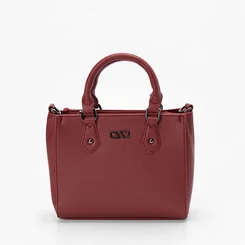 Bolsa Satchel Gabriela Pequena Transversal Essenciais Vermelho