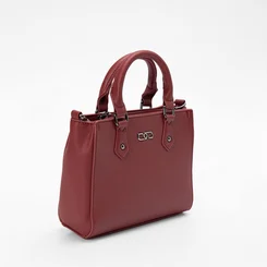 Bolsa Satchel Gabriela Pequena Transversal Essenciais Vermelho