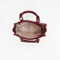 Bolsa Satchel Gabriela Pequena Transversal Essenciais Vermelho