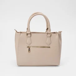 Bolsa Satchel Gabriela Pequena Transversal Essenciais Bege