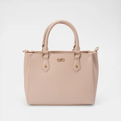 Bolsa Satchel Gabriela Pequena Transversal Essenciais Bege