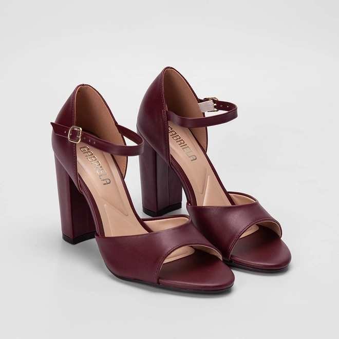 Oxford Vizzano Sapato Infantil Cor Marsala Sandália Gabriela Salto