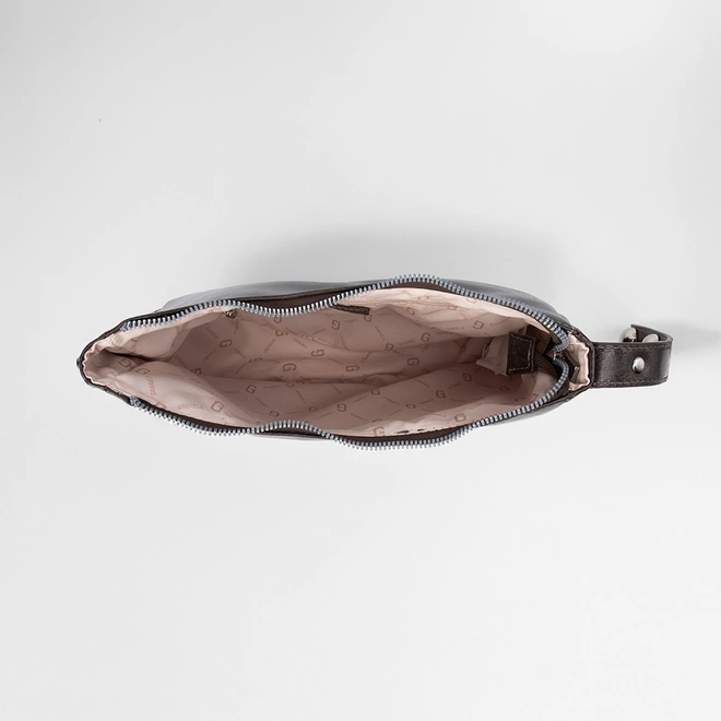 Bolsa Hobo Gabriela Estonada Esferas Marrom