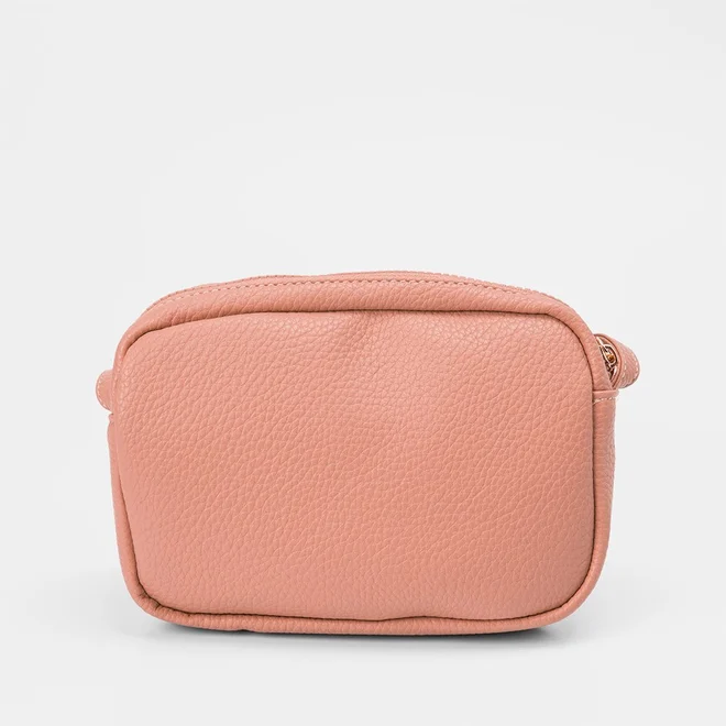 Bolsa Transversal Pequena Penélope Texturizada Rosê