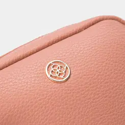 Bolsa Transversal Pequena Penélope Texturizada Rosê