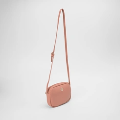 Bolsa Transversal Pequena Penélope Texturizada Rosê