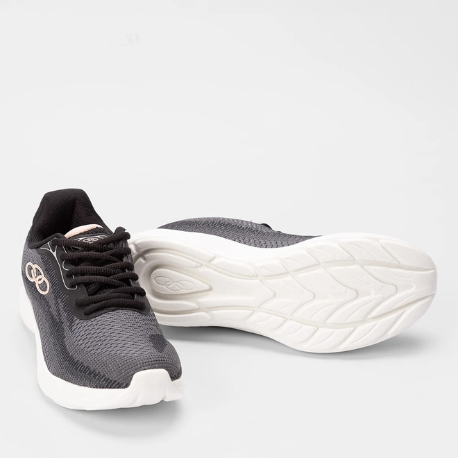 Tênis Olympikus Vertice Esportivo Feminino Preto e Branco