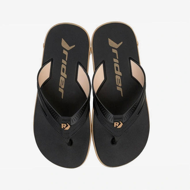 Chinelo Masculino Rider Rw Plus Bege & Preto