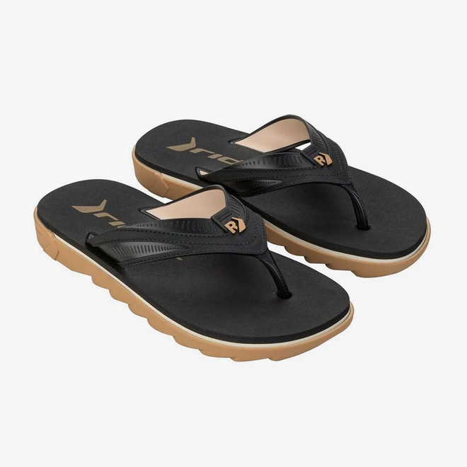 Chinelo Masculino Rider Rw Plus Bege & Preto