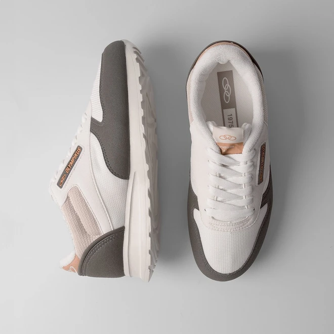 Tênis Olympikus Jogging 101 Casual Masculino Verde & Nude