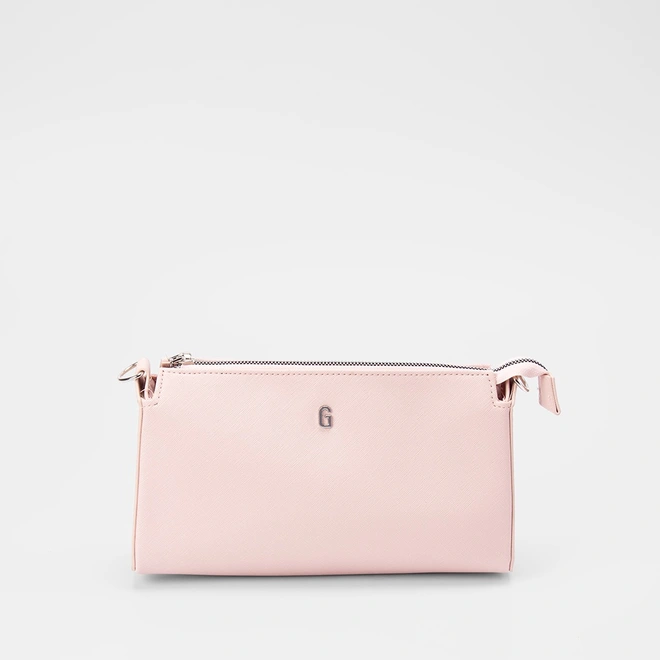 Bolsa Baguete Gabriela Transversal Rosa