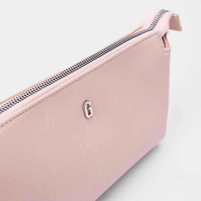 Bolsa Baguete Gabriela Transversal Rosa