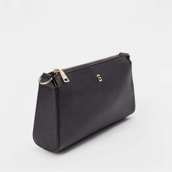 Bolsa Baguete Gabriela Transversal Preto