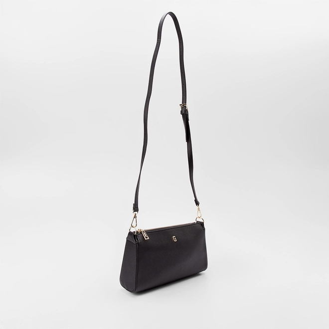 Bolsa Baguete Gabriela Transversal Preto