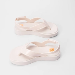 Sandália Papete Zaxy Blink Sand Off White