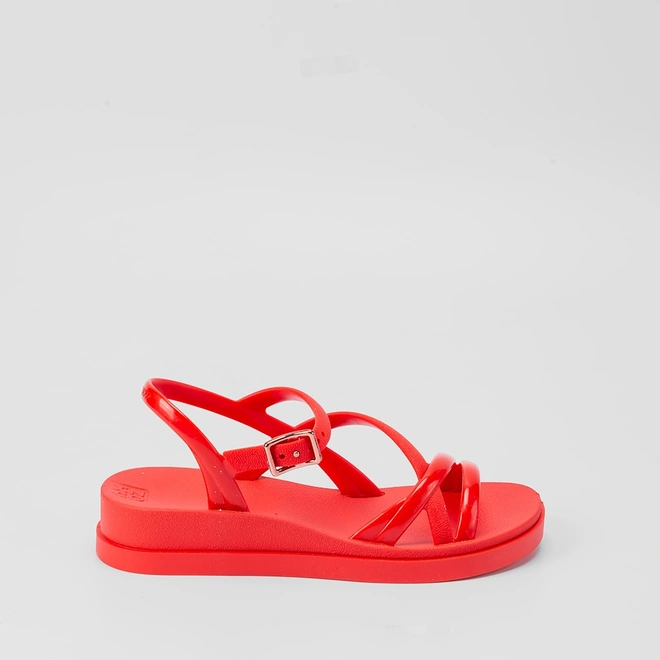 Sandália Zaxy Classy San Anabela Vermelho