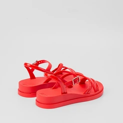 Sandália Zaxy Classy San Anabela Vermelho