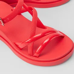 Sandália Zaxy Classy San Anabela Vermelho