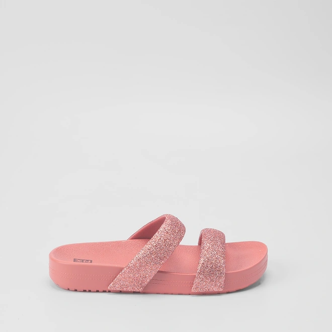 Tamanco Papete Zaxy Bestie Tira Glitter Rosa