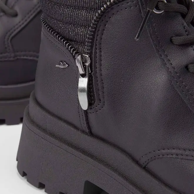 Bota Coturno Dakota Detalhe Brilho e Ziper Preto