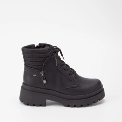 Bota Coturno Dakota Detalhe Brilho e Ziper Preto