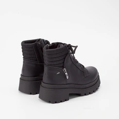 Bota Coturno Dakota Detalhe Brilho e Ziper Preto