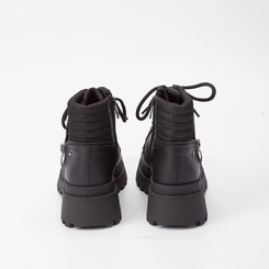 Bota Coturno Dakota Detalhe Brilho e Ziper Preto