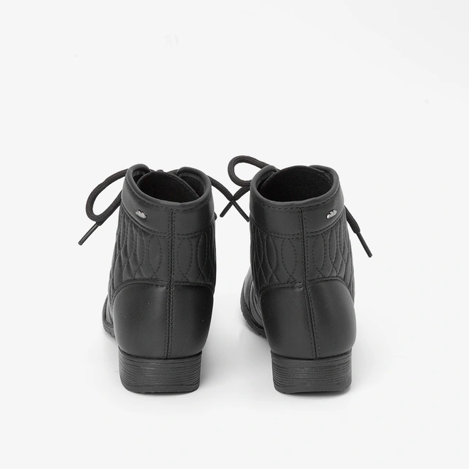 Bota Coturno Dakota Pespontos Estilizado Preto