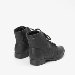 Bota Coturno Dakota Pespontos Estilizado Preto