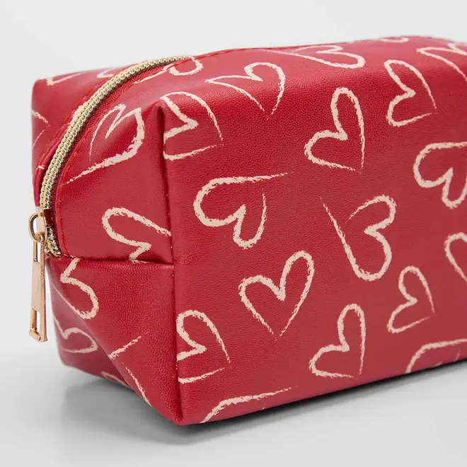Mini Necessaire Gabriela Corações Vermelho