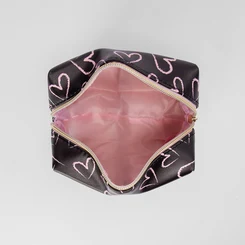 Mini Necessaire Gabriela Corações Preto