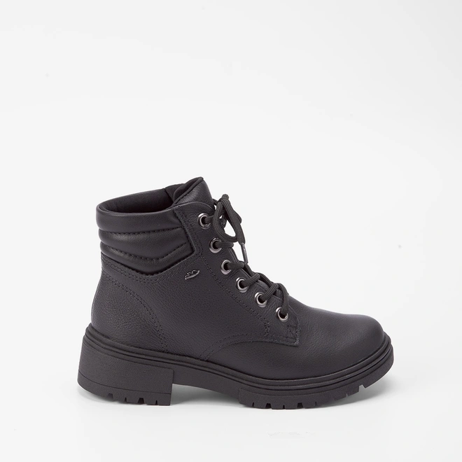 Bota Coturno Dakota Detalhe Acolchoado Preto