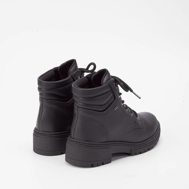 Bota Coturno Dakota Detalhe Acolchoado Preto