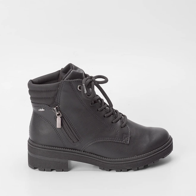 Bota Coturno Dakota Ziper Lateral Preto