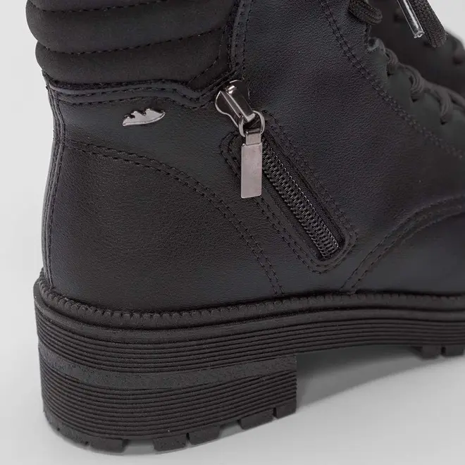 Bota Coturno Dakota Ziper Lateral Preto