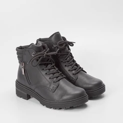 Bota Coturno Dakota Ziper Lateral Preto