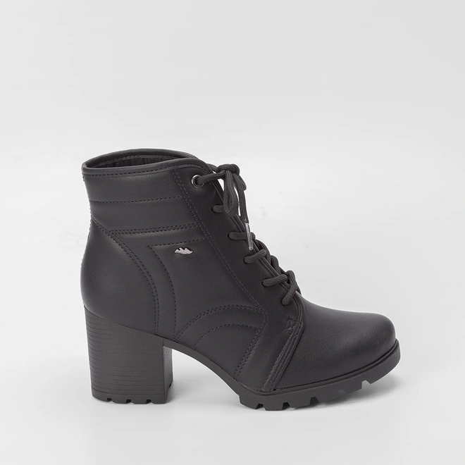 Bota Coturno Dakota Salto Tratorado Preto